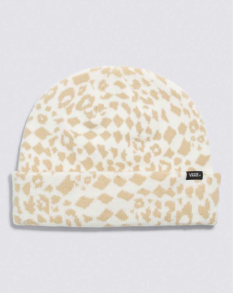 Vans Cheetah Check Kids\' Beanie Mocha | PU1-6158