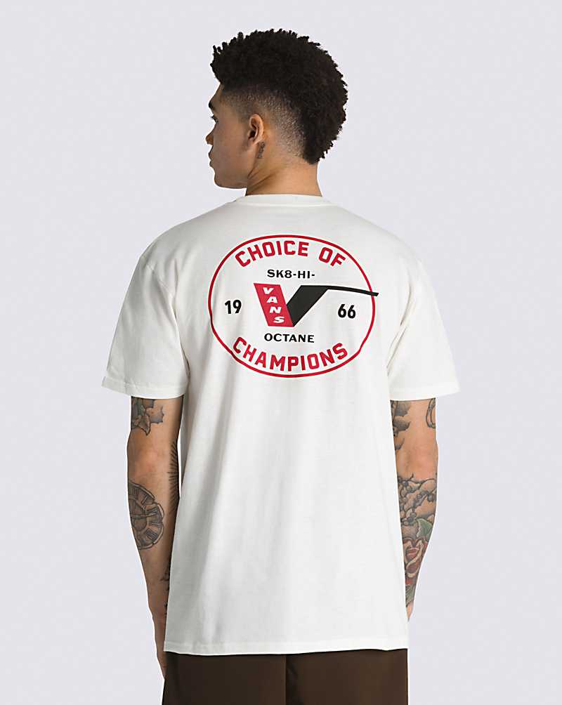 Vans Choice Of Champions Logo Men T Shirts White | VS1-5321