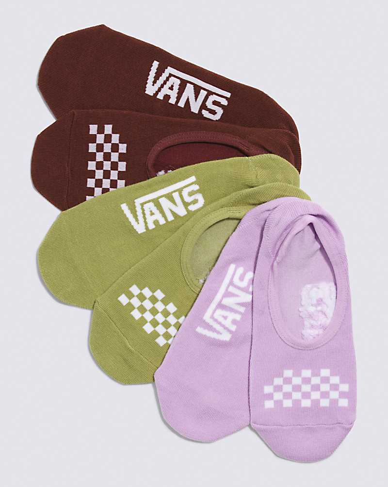 Vans Classic Assorted Canoodle 3-pack Women Socks Chocolate | VR1-4909