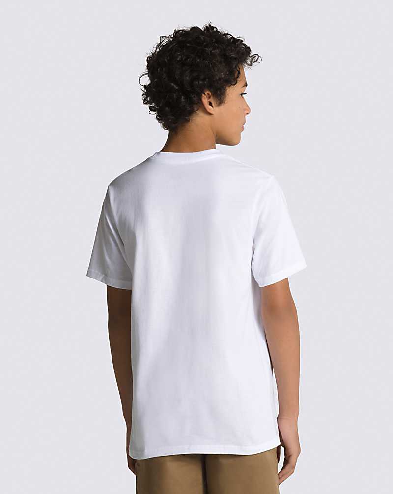 Vans Classic Kids' T Shirts White / Black | KQ1-3241