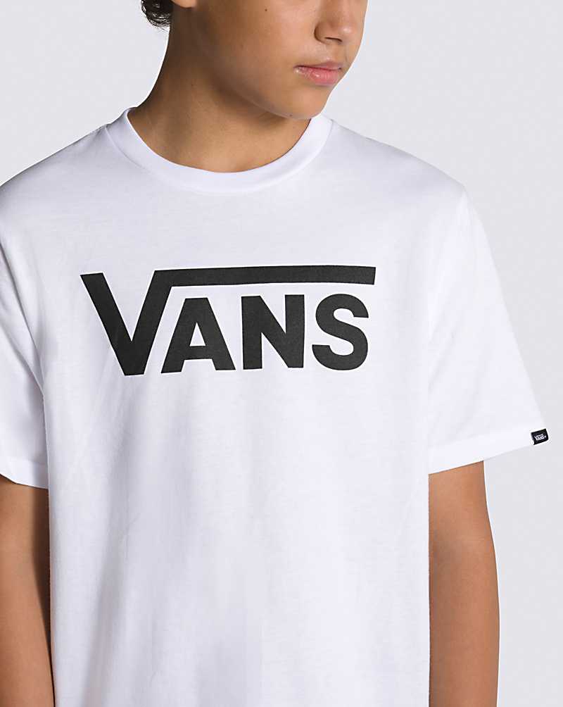 Vans Classic Kids' T Shirts White / Black | KQ1-3241