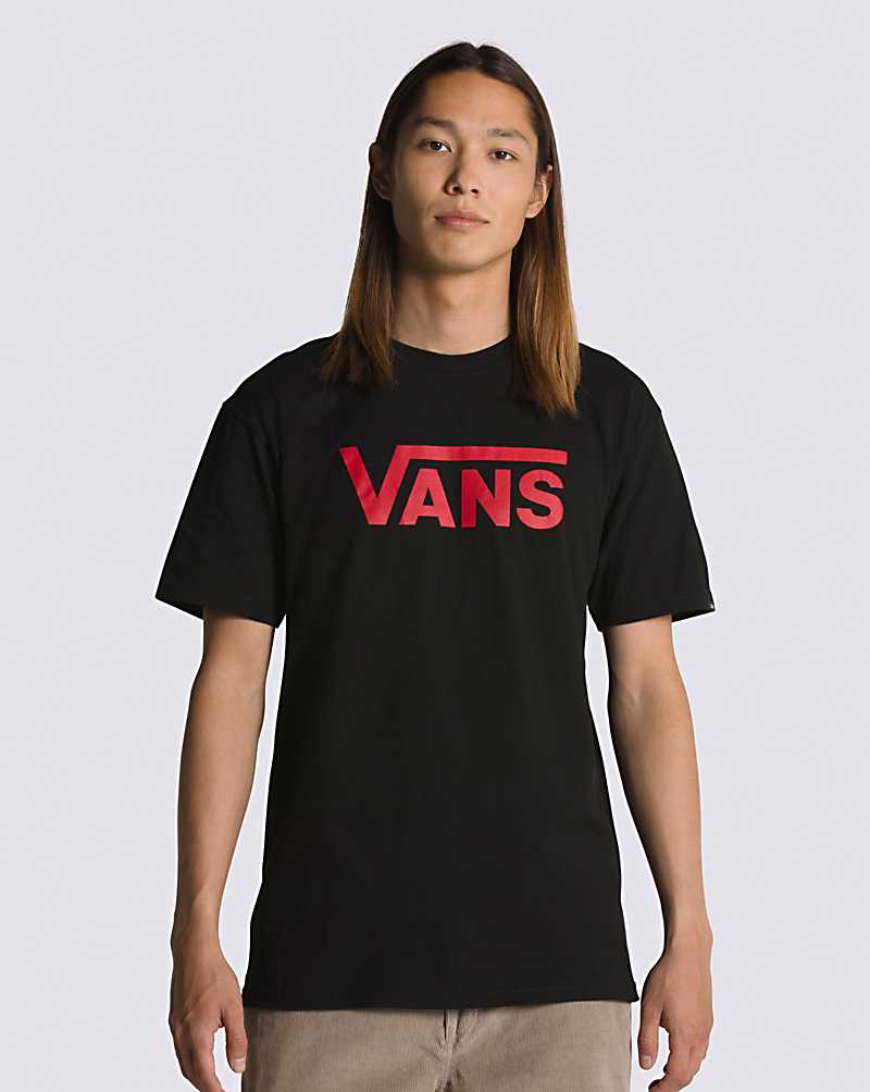 Vans Classic Men T Shirts Black / Red | RV1-3273