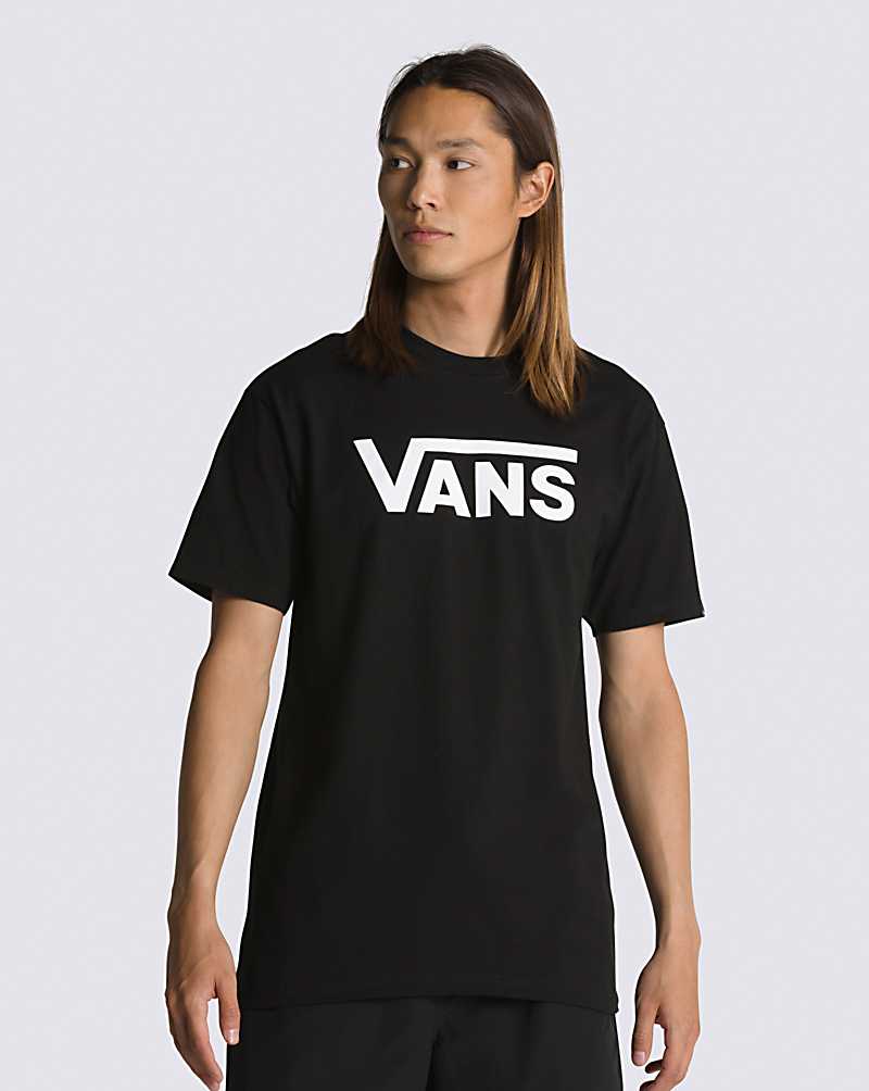 Vans Classic Men T Shirts Black / White | UW1-6513