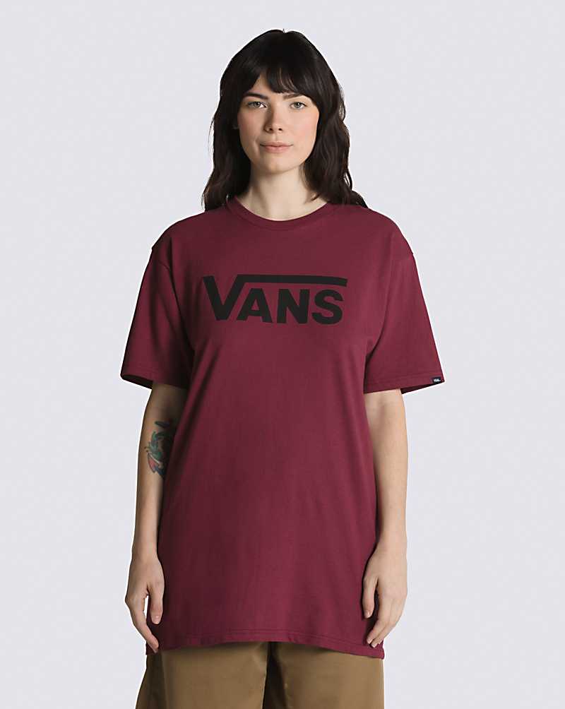 Vans Classic Men T Shirts Burgundy / Black | QD1-1795