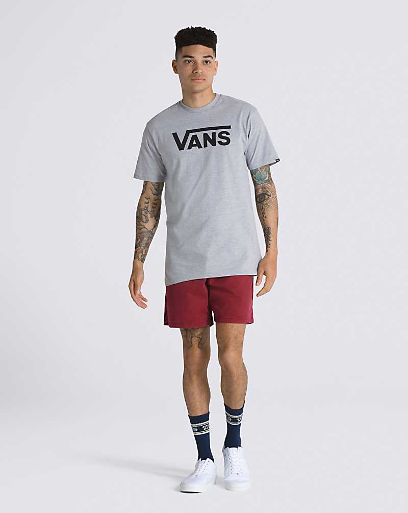 Vans Classic Men T Shirts Grey / Black | MT1-6443