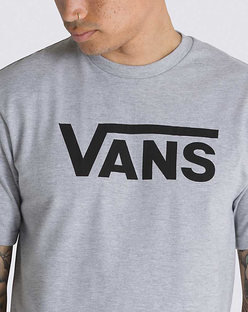 Vans Classic Men T Shirts Grey / Black | MT1-6443