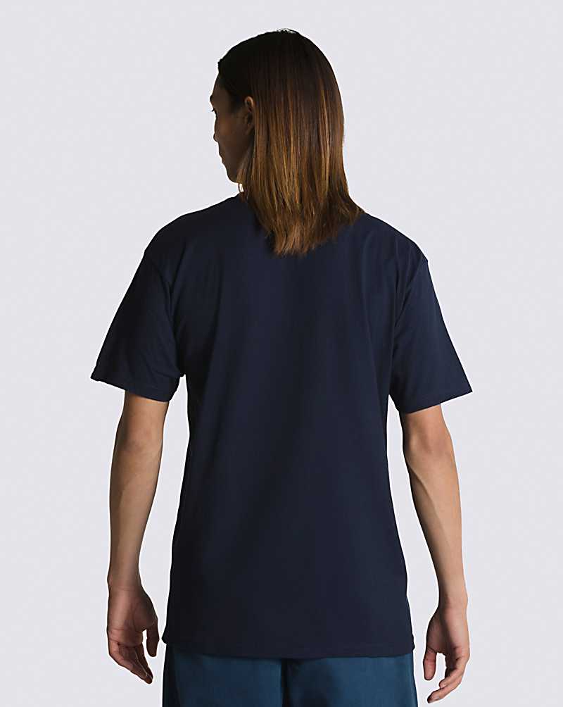 Vans Classic Men T Shirts Navy | KR1-6648