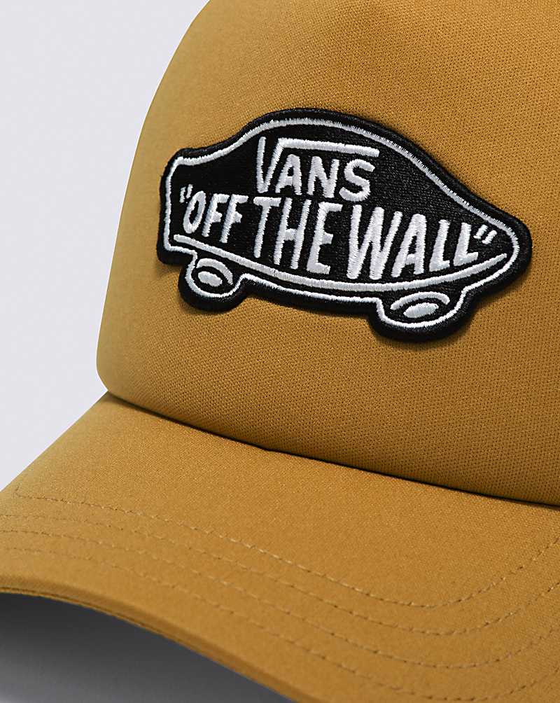 Vans Classic Patch Curved Bill Trucker Men Hats Yellow | LI1-6325