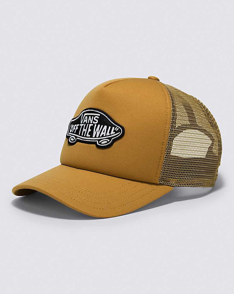 Vans Classic Patch Curved Bill Trucker Men Hats Yellow | LI1-6325