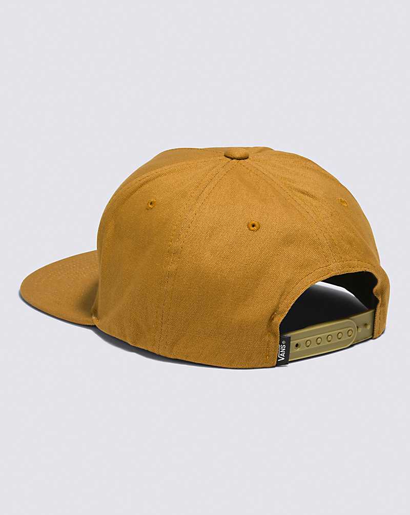 Vans Classic Patch Snapback Men Hats Gold Brown | SW1-7211