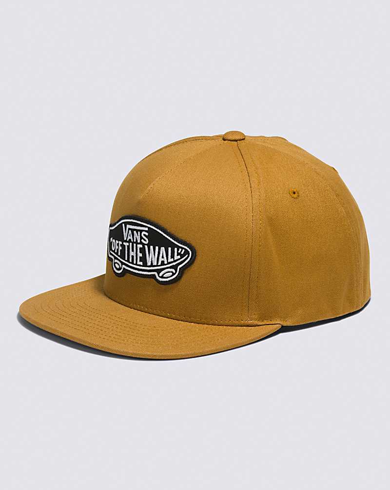 Vans Classic Patch Snapback Men Hats Gold Brown | SW1-7211