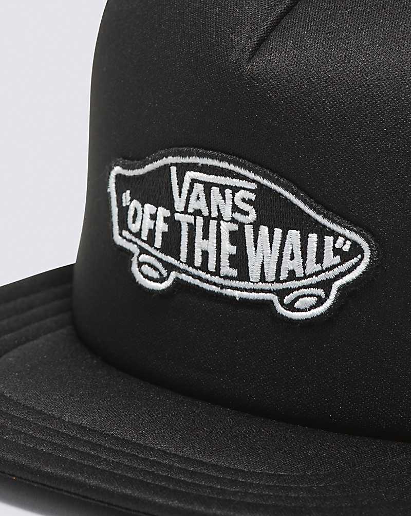 Vans Classic Patch Trucker Kids' Hats Black / Black | ZR1-8743