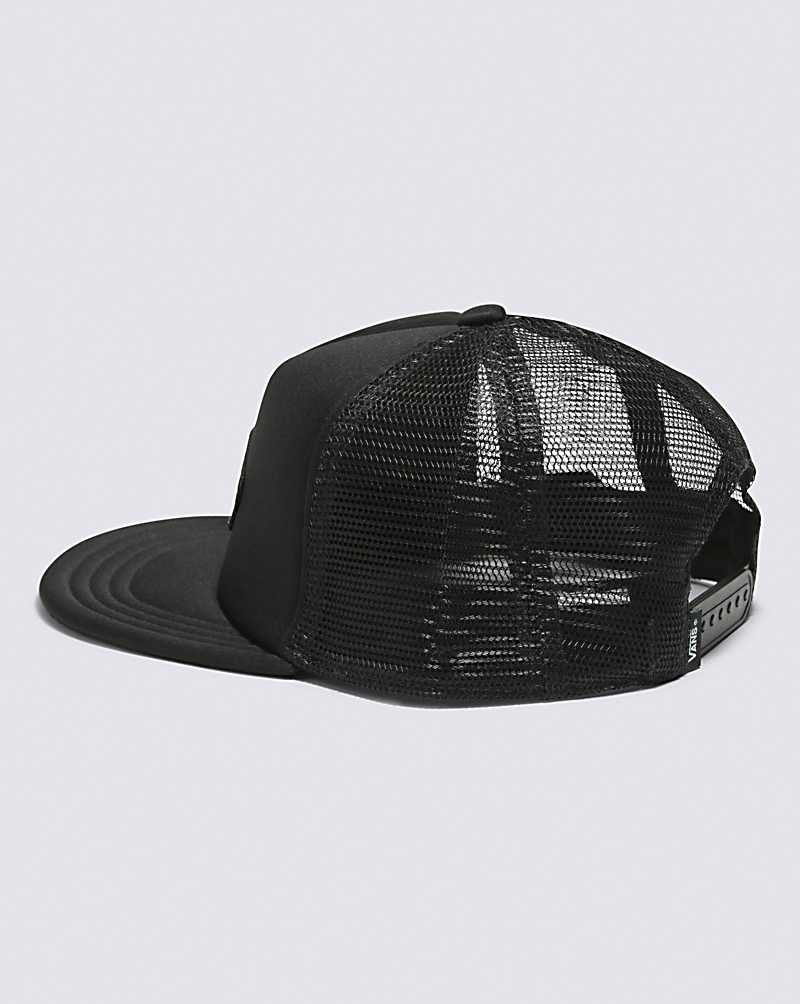 Vans Classic Patch Trucker Kids' Hats Black / Black | ZR1-8743