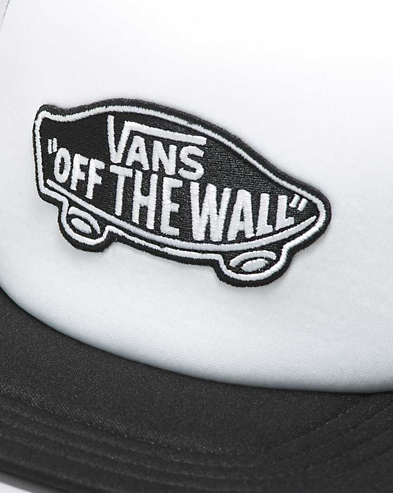 Vans Classic Patch Trucker Men Hats White / Black | KA1-0700