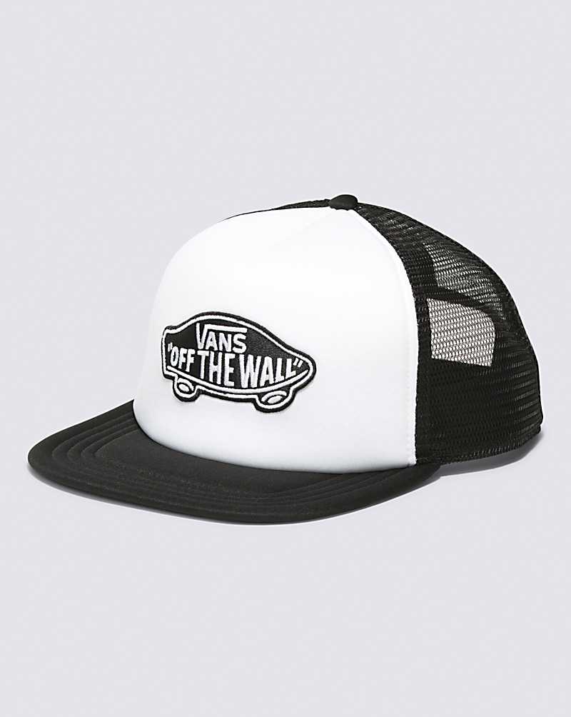 Vans Classic Patch Trucker Men Hats White / Black | KA1-0700