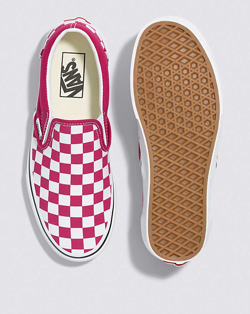 Vans Classic Slip-On Checkerboard Shoe Women Slip On Shoes Pink | DW1-2283