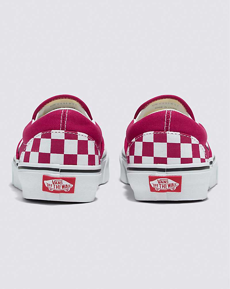 Vans Classic Slip-On Checkerboard Shoe Women Slip On Shoes Pink | DW1-2283