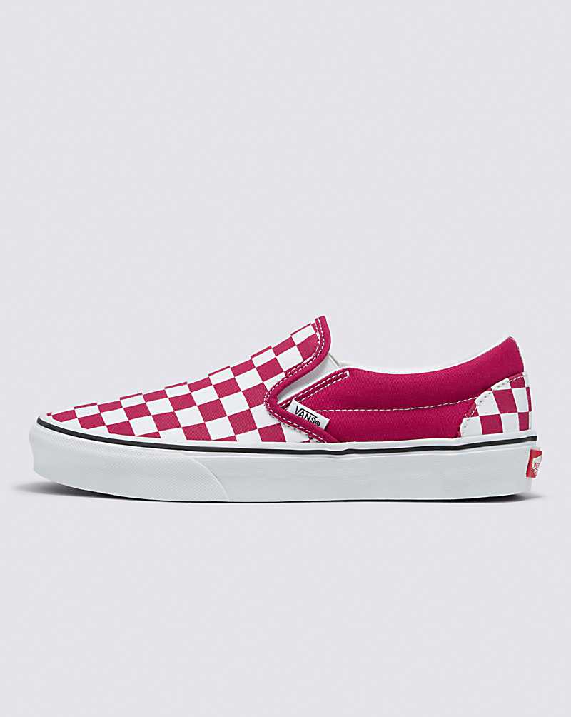 Vans Classic Slip-On Checkerboard Shoe Women Slip On Shoes Pink | DW1-2283