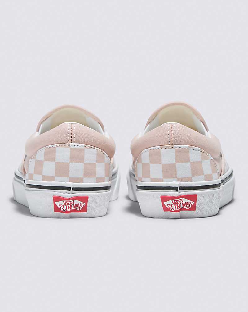 Vans Classic Slip-On Checkerboard Shoe Women Slip On Shoes Rose | PZ1-8939