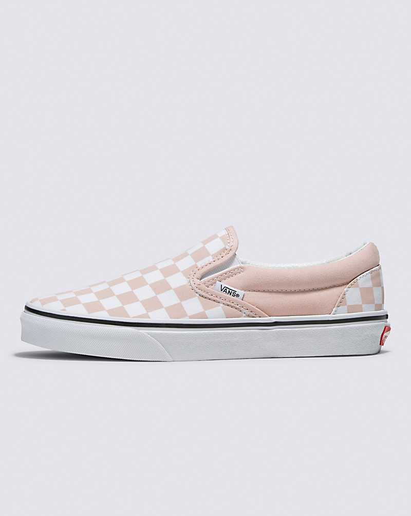 Vans Classic Slip-On Checkerboard Shoe Women Slip On Shoes Rose | PZ1-8939