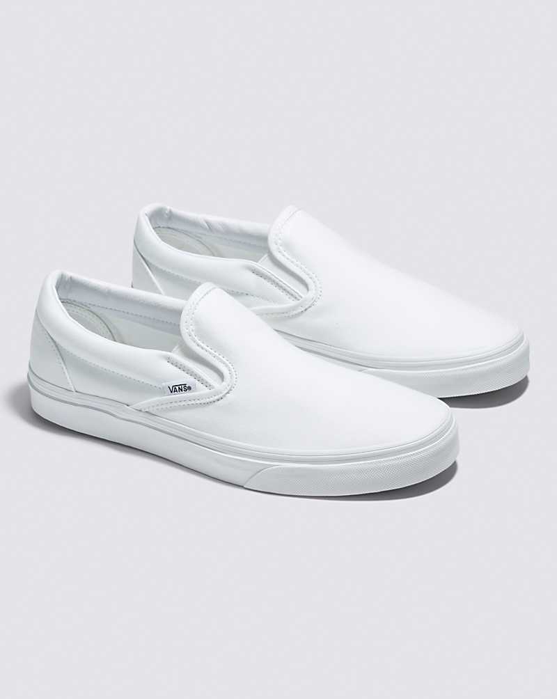 Vans Classic Slip-On Classics Shoe Women Slip On Shoes White | JC1-7669