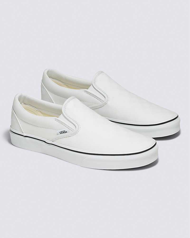 Vans Classic Slip-On Glow Checkerboard Shoe Women Slip On Shoes White | AY1-1892