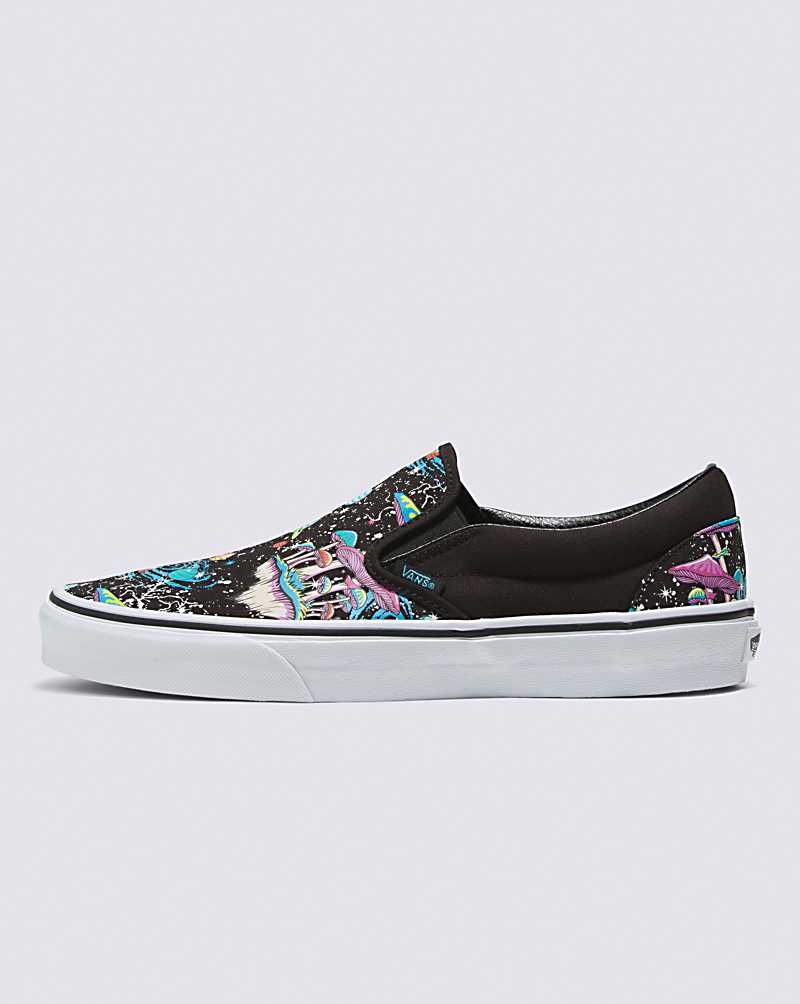 Vans Classic Slip-On Glow Shoe Women Slip On Shoes Black / White | QK1-0688