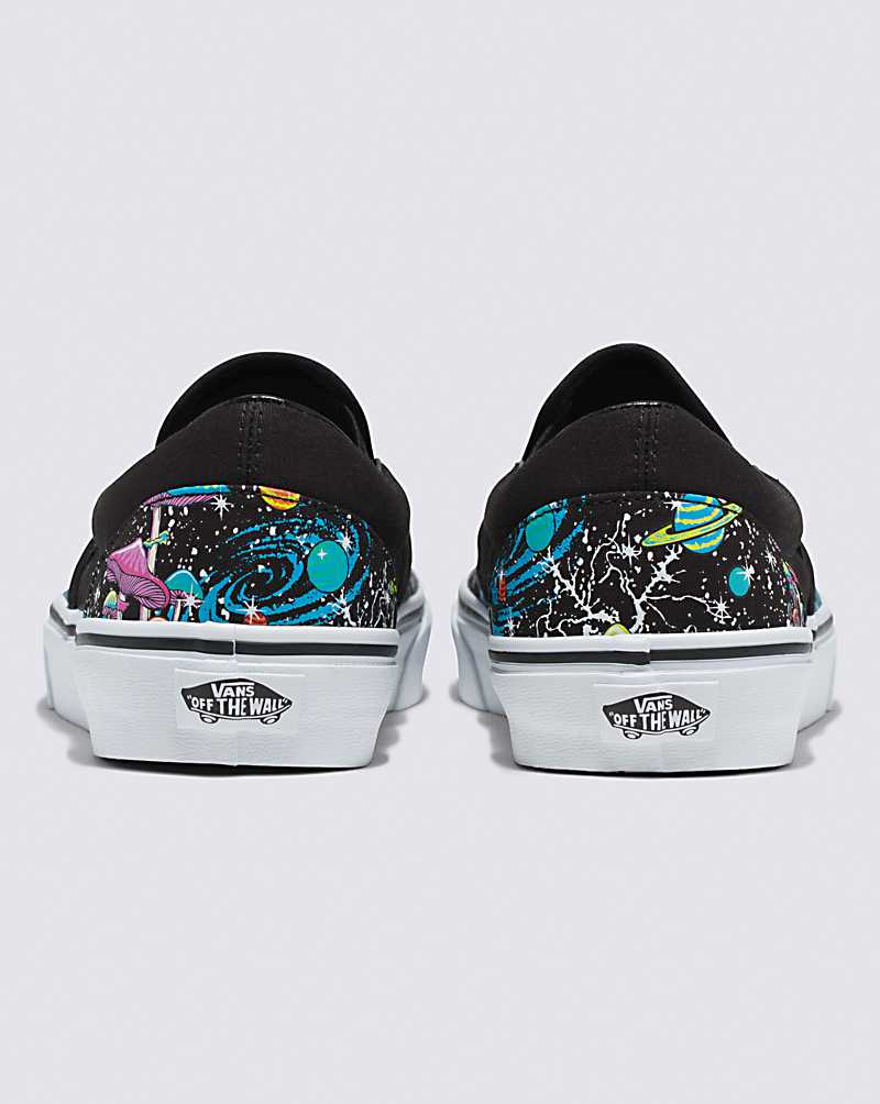 Vans Classic Slip-On Glow Shoe Women Slip On Shoes Black / White | QK1-0688