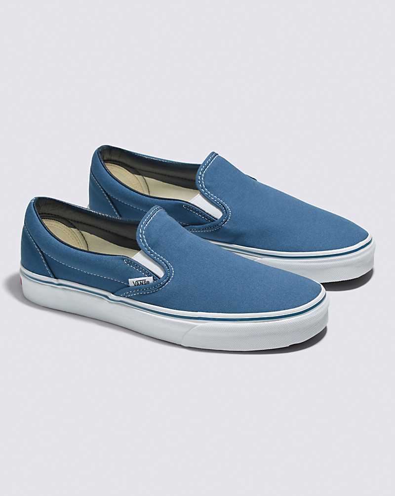 Vans Classic Slip-On Navy Classics Shoe Men Slip On Shoes Navy | NE1-1781