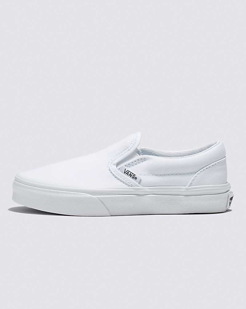 Vans Classic Slip-On Shoe Kids\' Slip On Shoes White | PG1-2898