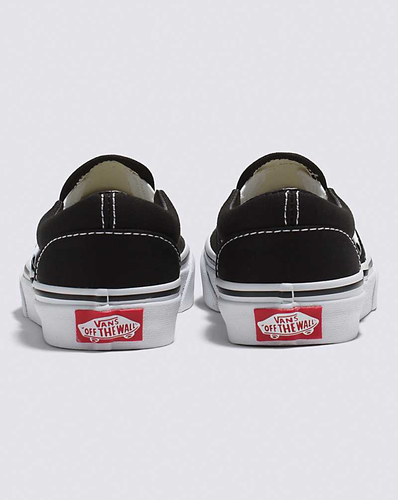 Vans Classic Slip-On Shoe Kids' Slip On Shoes Black / White | AE1-0301