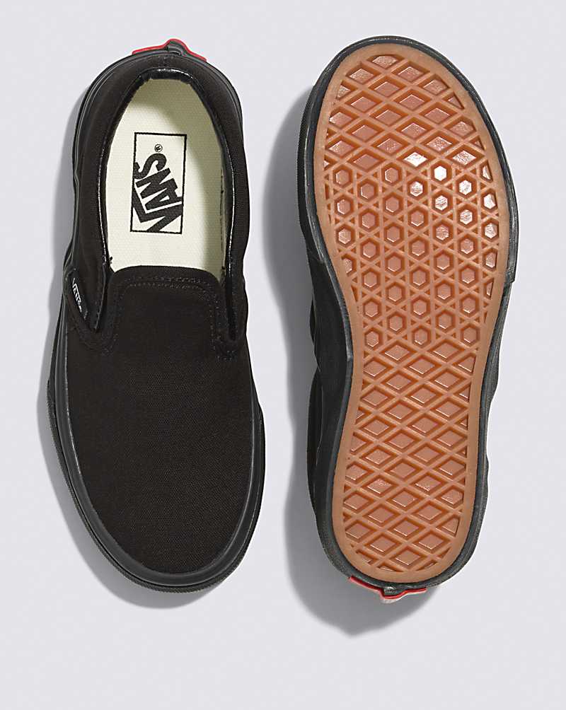 Vans Classic Slip-On Shoe Kids' Slip On Shoes Black / Black | PL1-3405