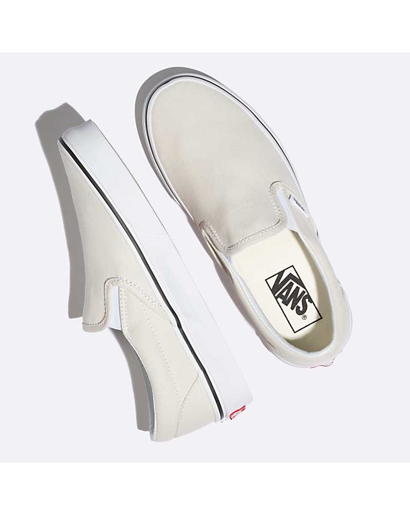 Vans Classic Slip-On Shoe Men Slip On Shoes Beige / White | TI1-3834