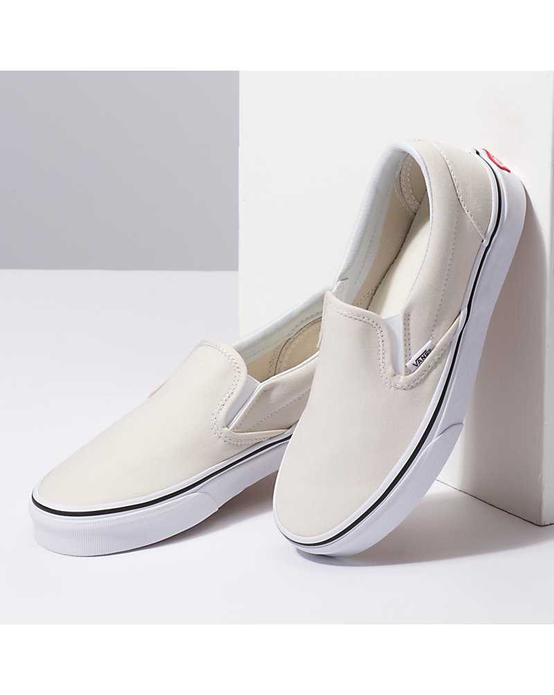 Vans Classic Slip-On Shoe Men Slip On Shoes Beige / White | TI1-3834