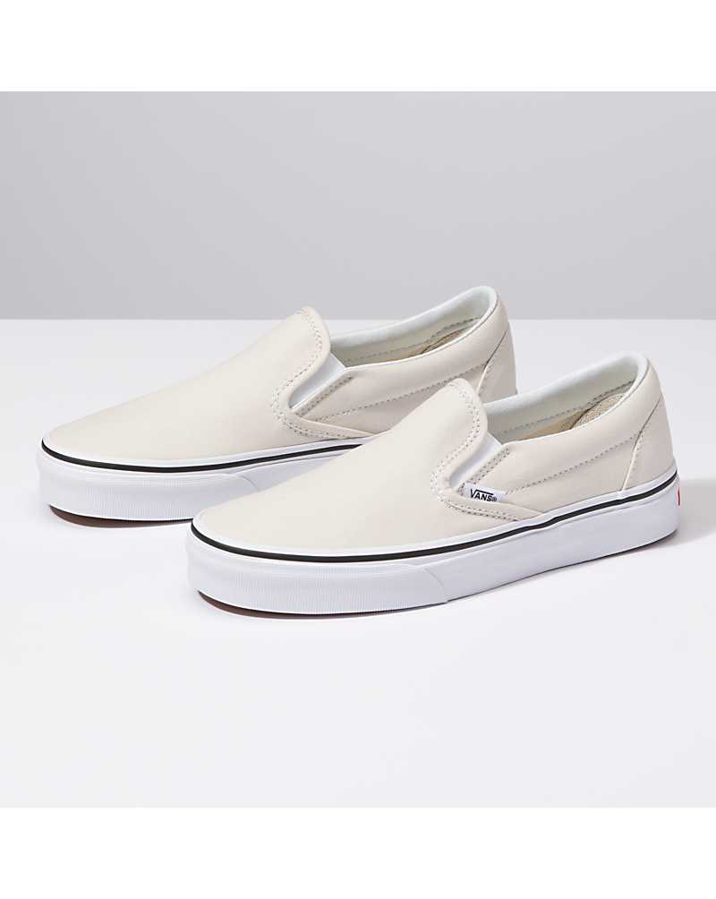 Vans Classic Slip-On Shoe Men Slip On Shoes Beige / White | TI1-3834