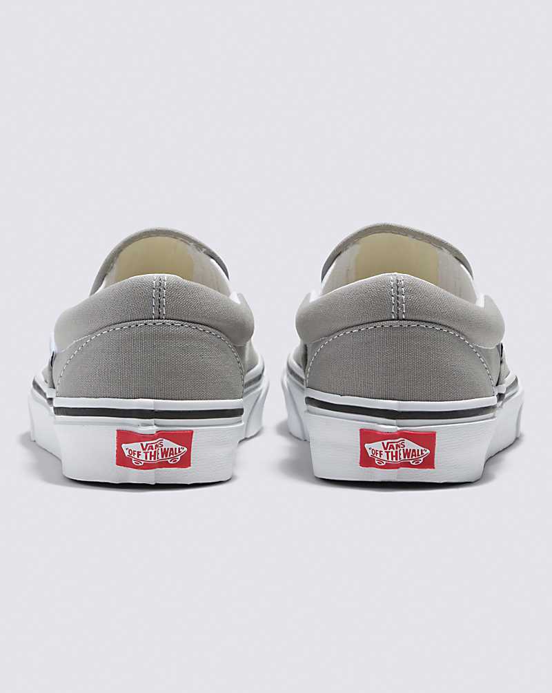 Vans Classic Slip-On Shoe Women Slip On Shoes Grey / White | MA1-6270