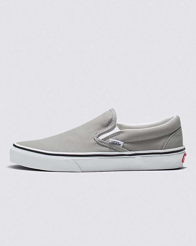 Vans Classic Slip-On Shoe Women Slip On Shoes Grey / White | MA1-6270