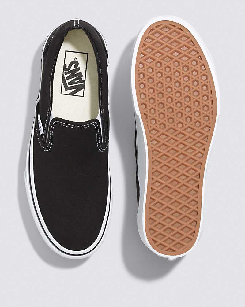 Vans Classic Slip-On Stackform Shoe Women Slip On Shoes Black / White | UC1-2478