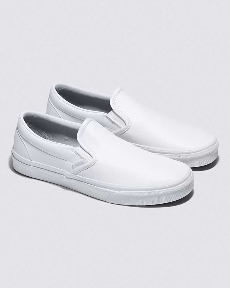 Vans Classic Slip-On Tumble Shoe Men Slip On Shoes White | KX1-3441