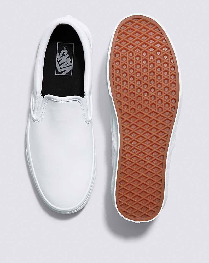 Vans Classic Slip-On Tumble Shoe Men Slip On Shoes White | KX1-3441