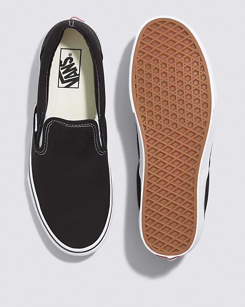 Vans Classic Slip-On Wide Classics Shoe Women Slip On Shoes Black | SM1-6622