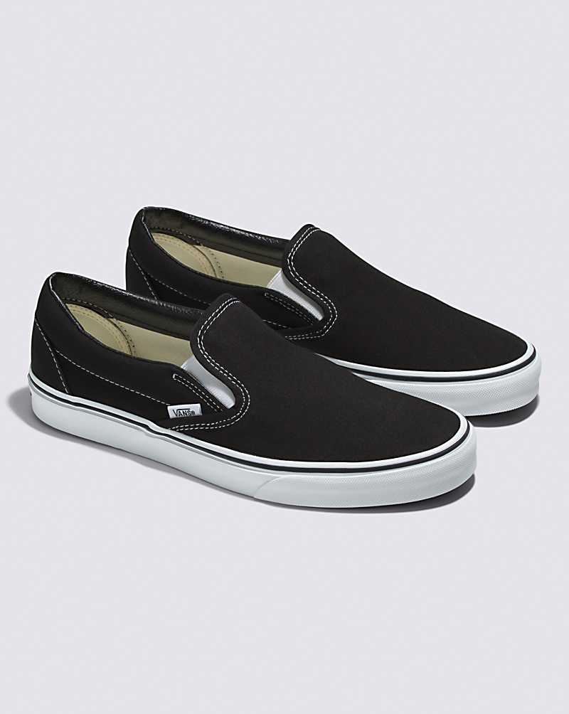 Vans Classic Slip-On Wide Classics Shoe Women Slip On Shoes Black | SM1-6622