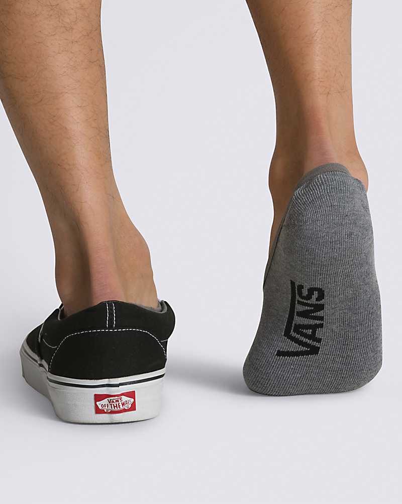 Vans Classic Super No Show 3-Pack Men Socks Grey | AP1-3561