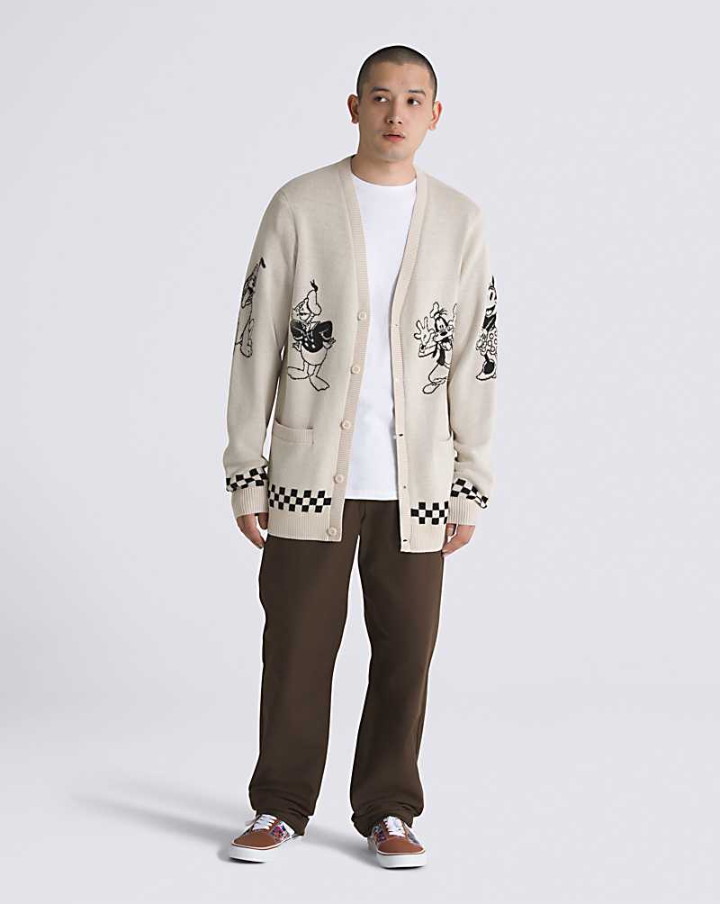 Vans Club 100 Men Cardigan Beige | HV1-6180