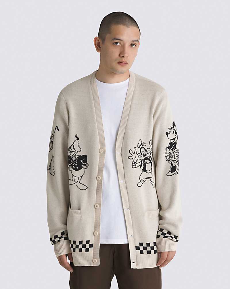 Vans Club 100 Men Cardigan Beige | HV1-6180