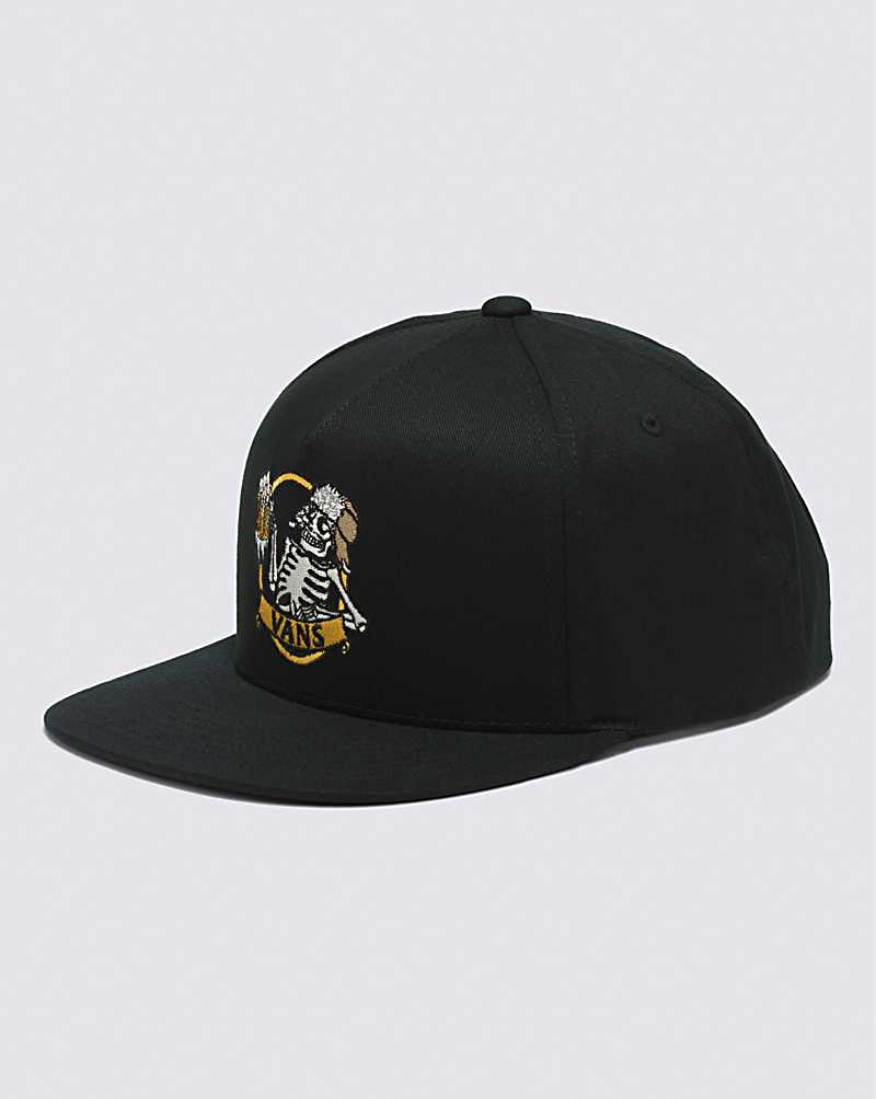 Vans Cold Crew Snapback Men Hats Black | NB1-1006