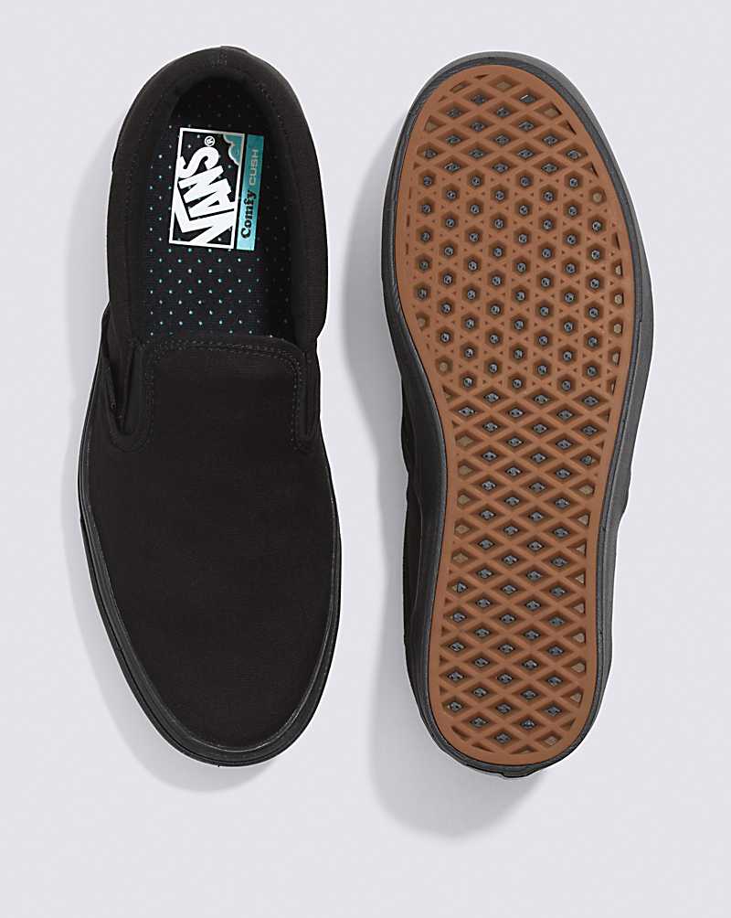 Vans ComfyCush Classic Slip-On Shoe Men Slip On Shoes Black / Black | PH1-3833