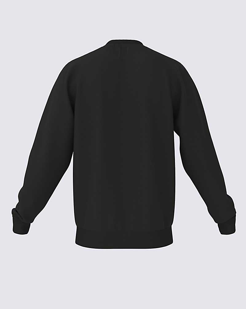 Vans ComfyCush Crew Fleece Pullover Men Sweatshirts Black | BK1-6531