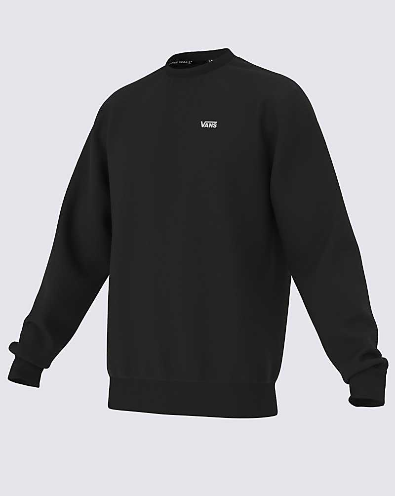 Vans ComfyCush Crew Fleece Pullover Men Sweatshirts Black | BK1-6531