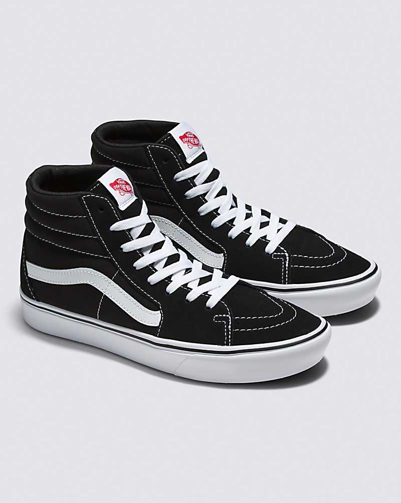 Vans ComfyCush SK8-Hi Shoe Men High Top Sneakers Black / White | HT1-8209